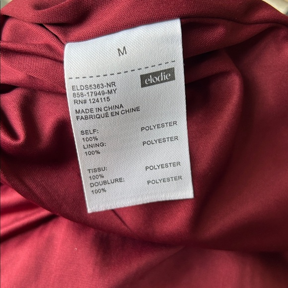 Elodie Oxblood Sequin Mini Bell Sleeve Excellent Size M - Picture 5 of 9